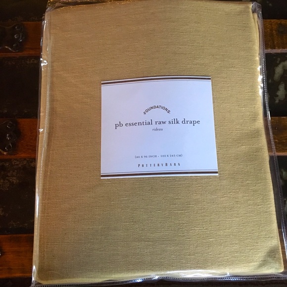 NWT PB Essential Raw Silk Drape